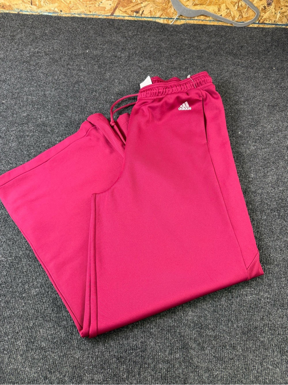 Adidas Women’s Pink Athletic Jogger wide leg Pants